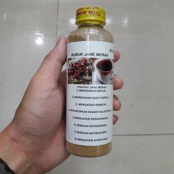 

Bubuk Jahe Merah Premium 95 gr Botol