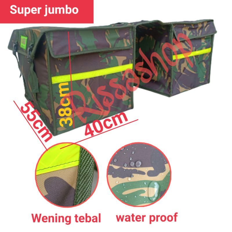 Tas Pos Keranjang Motor Kuat Polyester