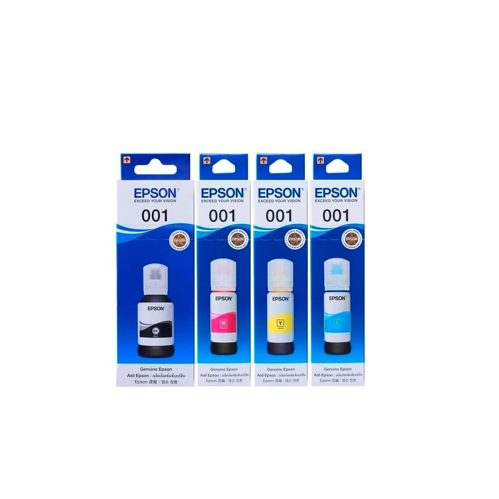 Tinta Epson 001 1SET C, M, Y, K - For L4150 L6160 L6170 L6190 ORIGINAL