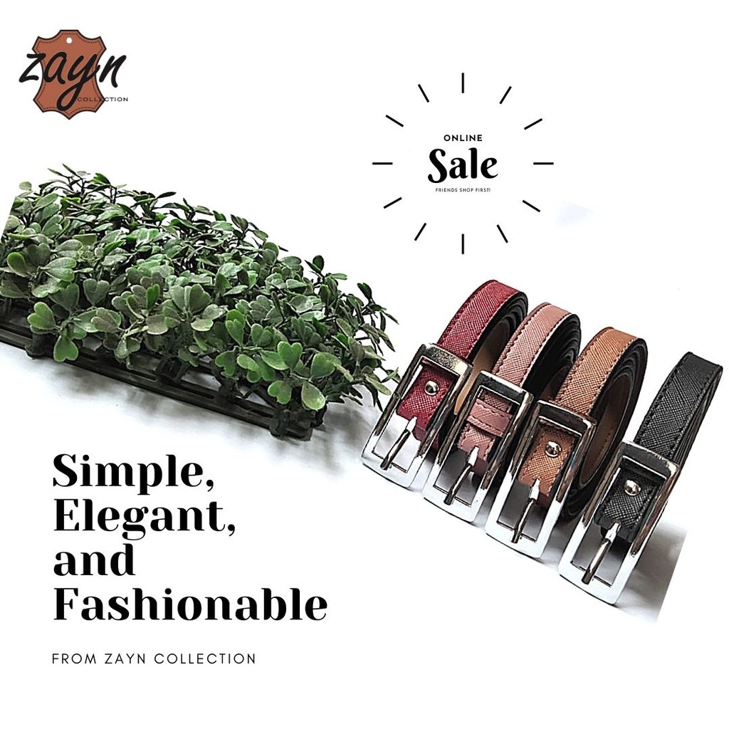 Ikat Pinggang Wanita Gesper Kecil Sabuk Tali Pinggang Kulit Asli Belt Belt Fashion Ban Kecil Sabuk