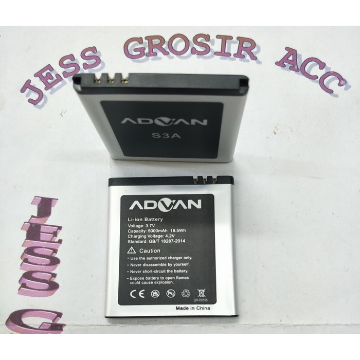 Baterai Battery ADVAN BL-S3A S3A / Mito A750 Fantasy Lite BA-00077 - Hitam