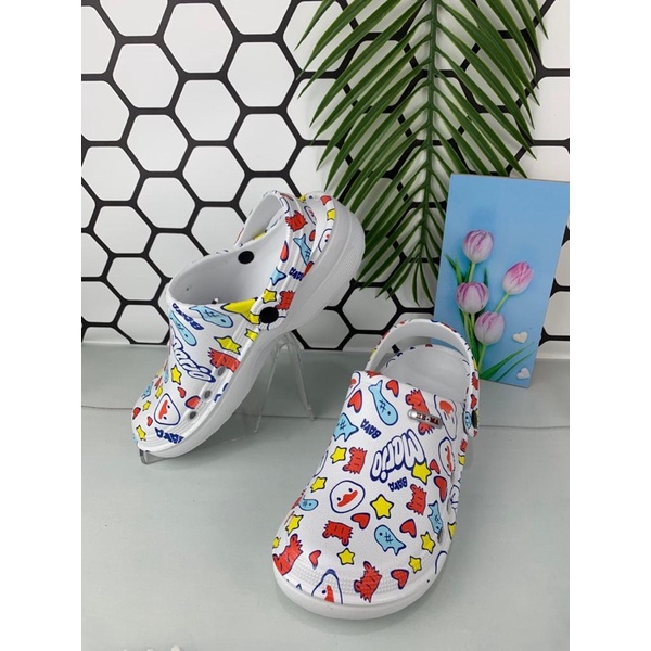 Sandal Baim Crocs Printing Duck 956