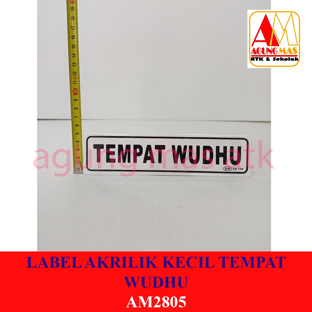 

LABEL AKRILIK KECIL TEMPAT WUDHU