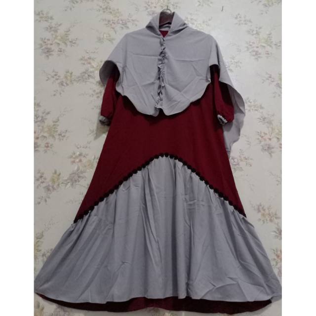 Gamis set hijab ity crepe