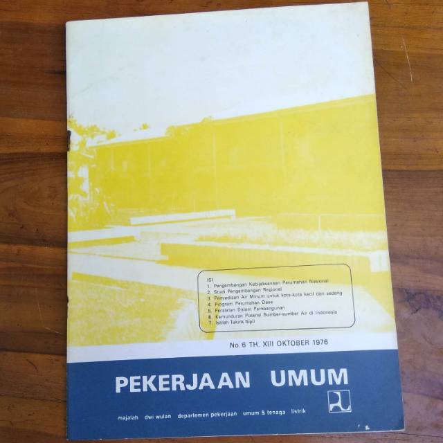 Majalah Pekerjaan Umum No 6 Tahun 1976