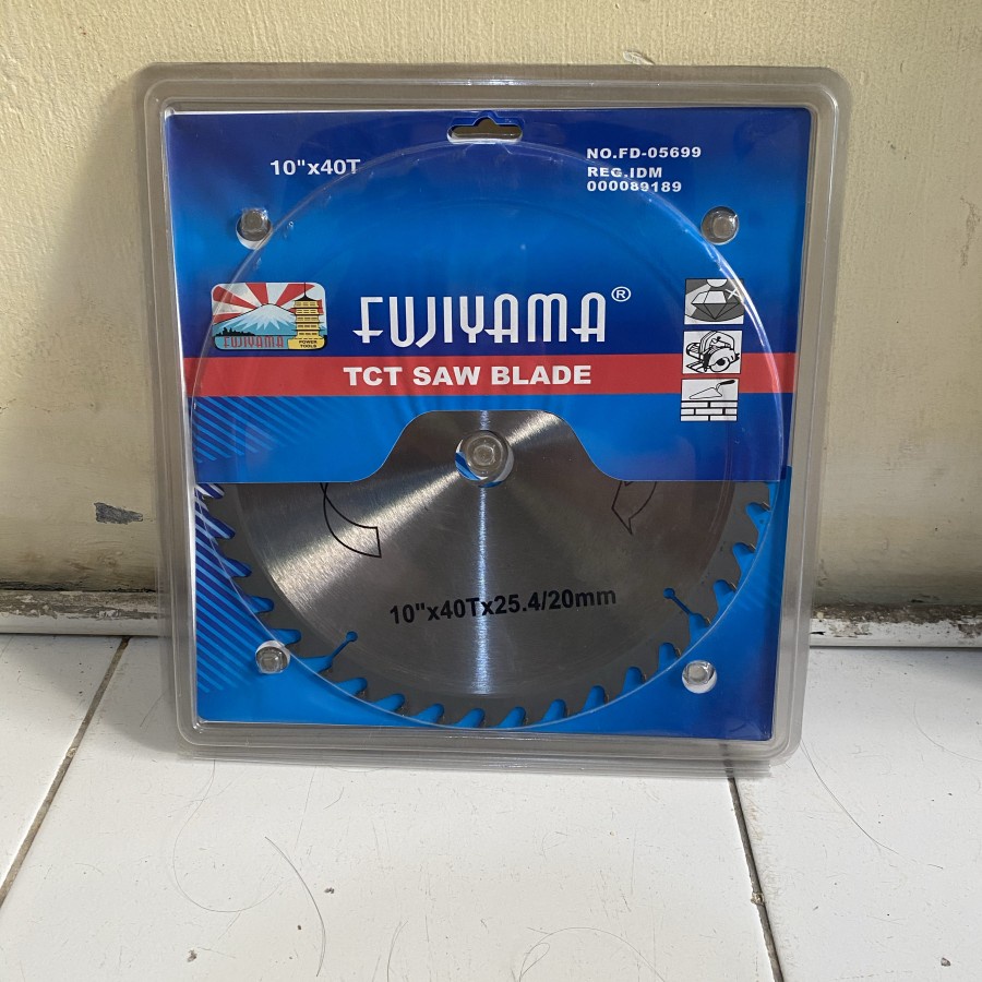 Fujiyama Wood TCT Saw Blade 10 Inch x 40T Mata Pisau Gergaji