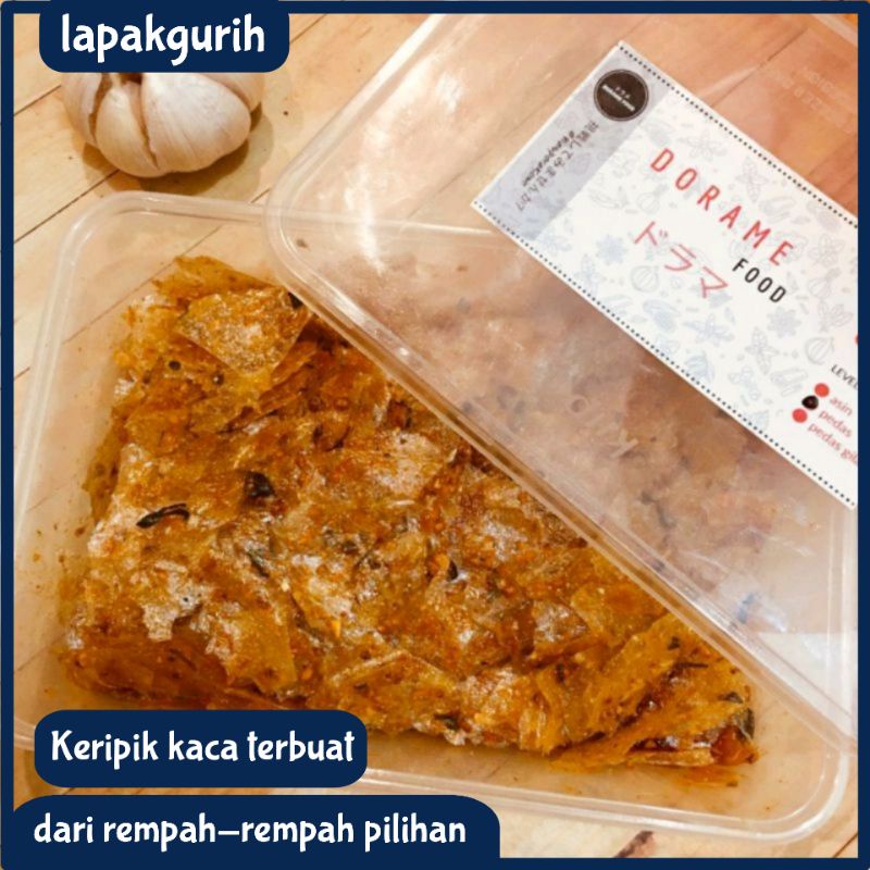 

(PROMO DORAME) KERIPIK KACA 100gr / BELING / KRIPCA KEMASAN BOX