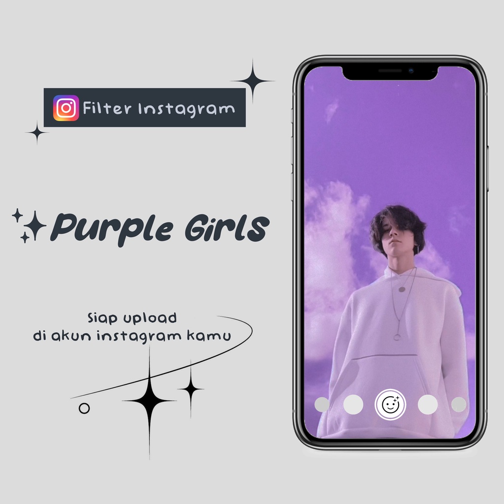 FILTER INSTAGRAM - PURPLE GIRLS ( by @username kamu &amp; Nama Filter Bisa Diubah)