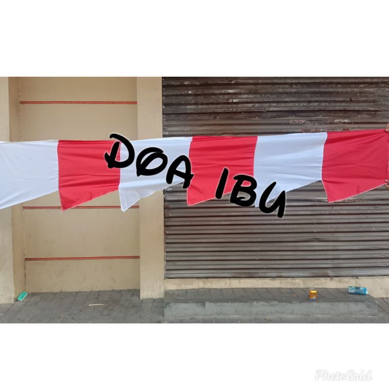

ready stock umbul-umbul merah putih zig zag 3meter best seller