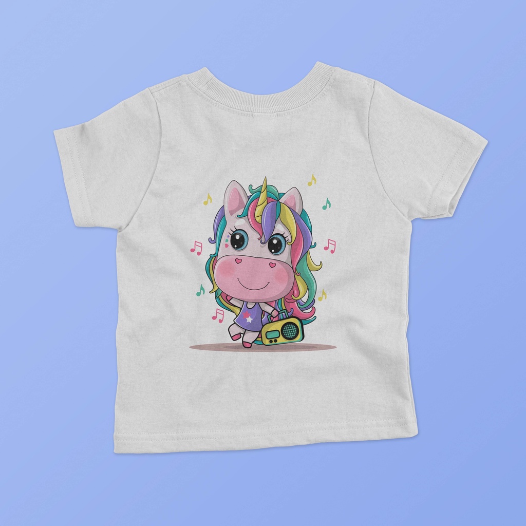 Kaos Anak Cowok Cewek Unicorn Bisa Desain Sendiri