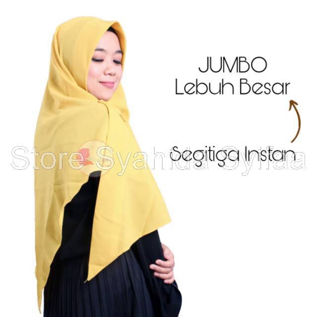 SEGITIGA INSTAN JUMBO LEBIH BESAR DIAMOND STRETCH IMPOR PREMIUM