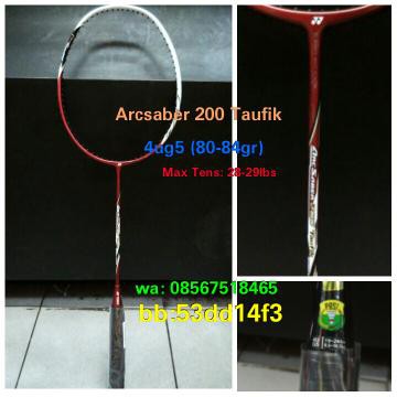 Raket Badminton Yonex ArcSaber 200 Taufik Hidayat  100% original Yonex sunrise 