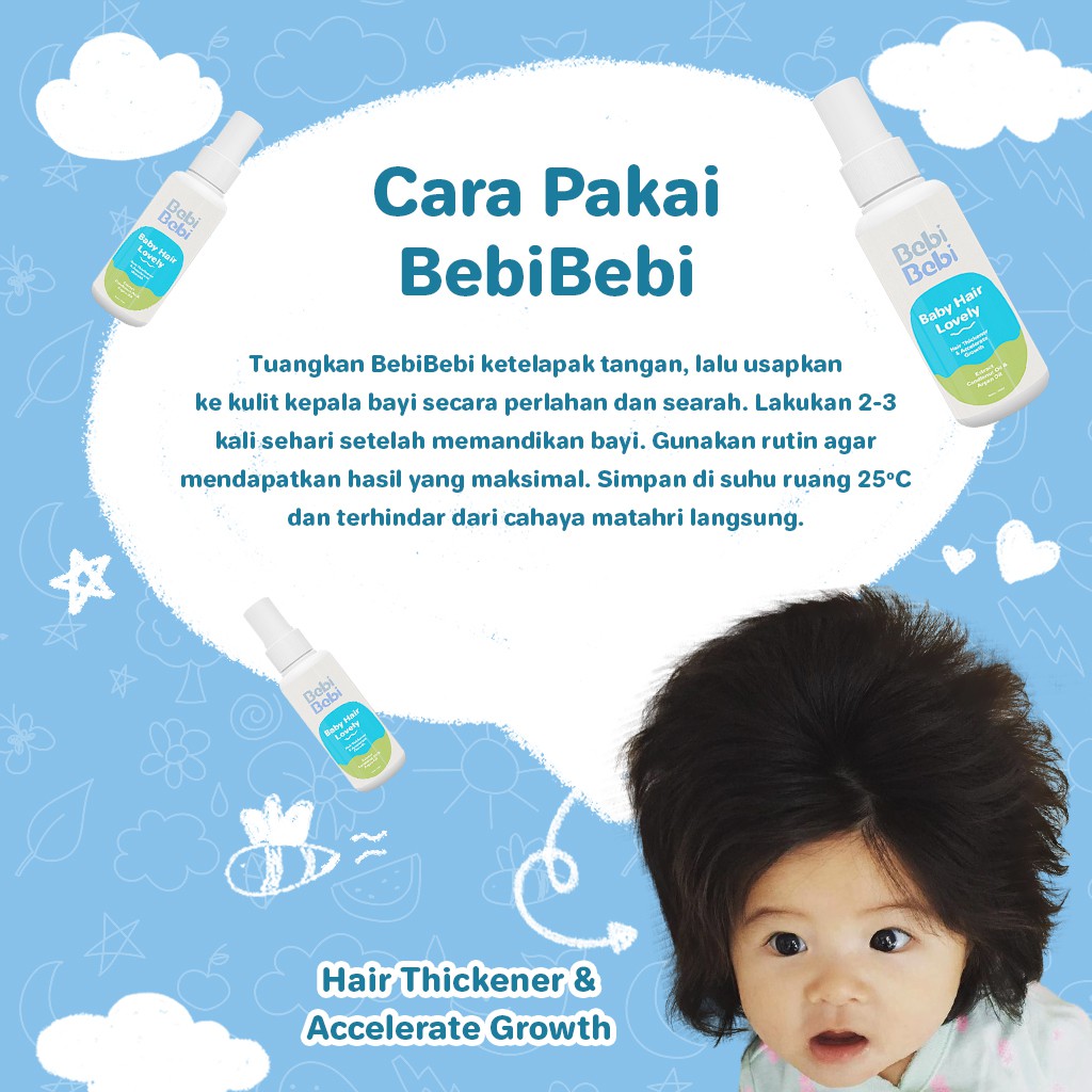 Penumbuh dan Penebal Rambut Bayi By Bebi Bebi Hair Lovely