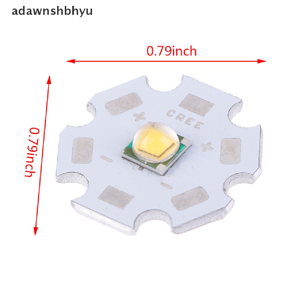 [adawnshbhyu] Cree XML2 XM-L2 10W Putih Merah Hijau Biru Kuning chip LED Daya Tinggi+PCB 16/20mm