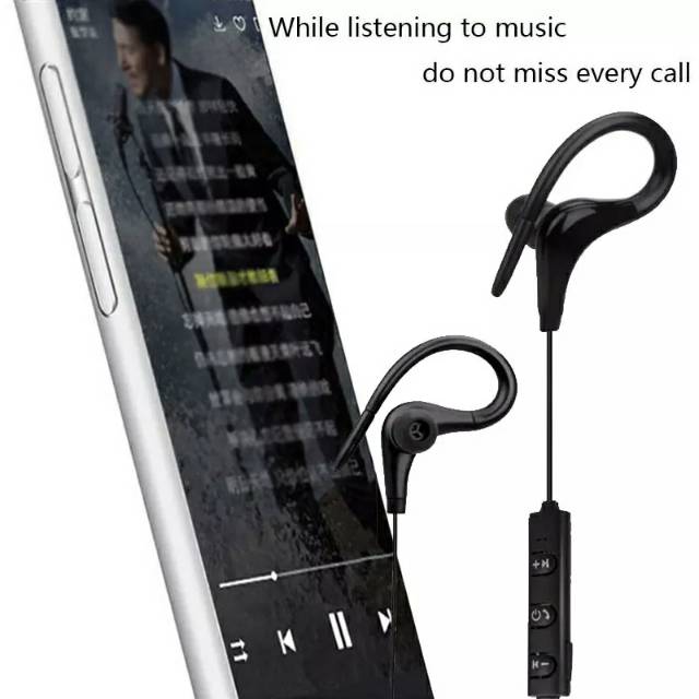 Overfly Bluetooth Headset Nirkabel Sport Earphone Bluetooth 4.1 Headphone dengan MIC