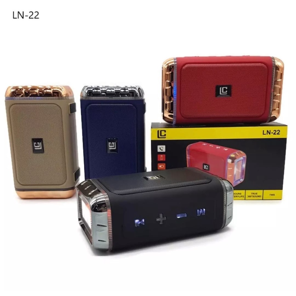 Speaker Bluetooth LN-22 Portable Wireless Speaker LED LN22