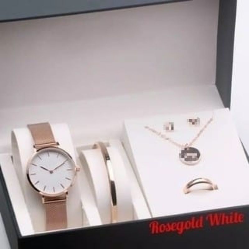 Bisa COD Jam Tangan Wanita DW Set Premium Free ACC Dan Box Ori Melrose Ready 8 variasi