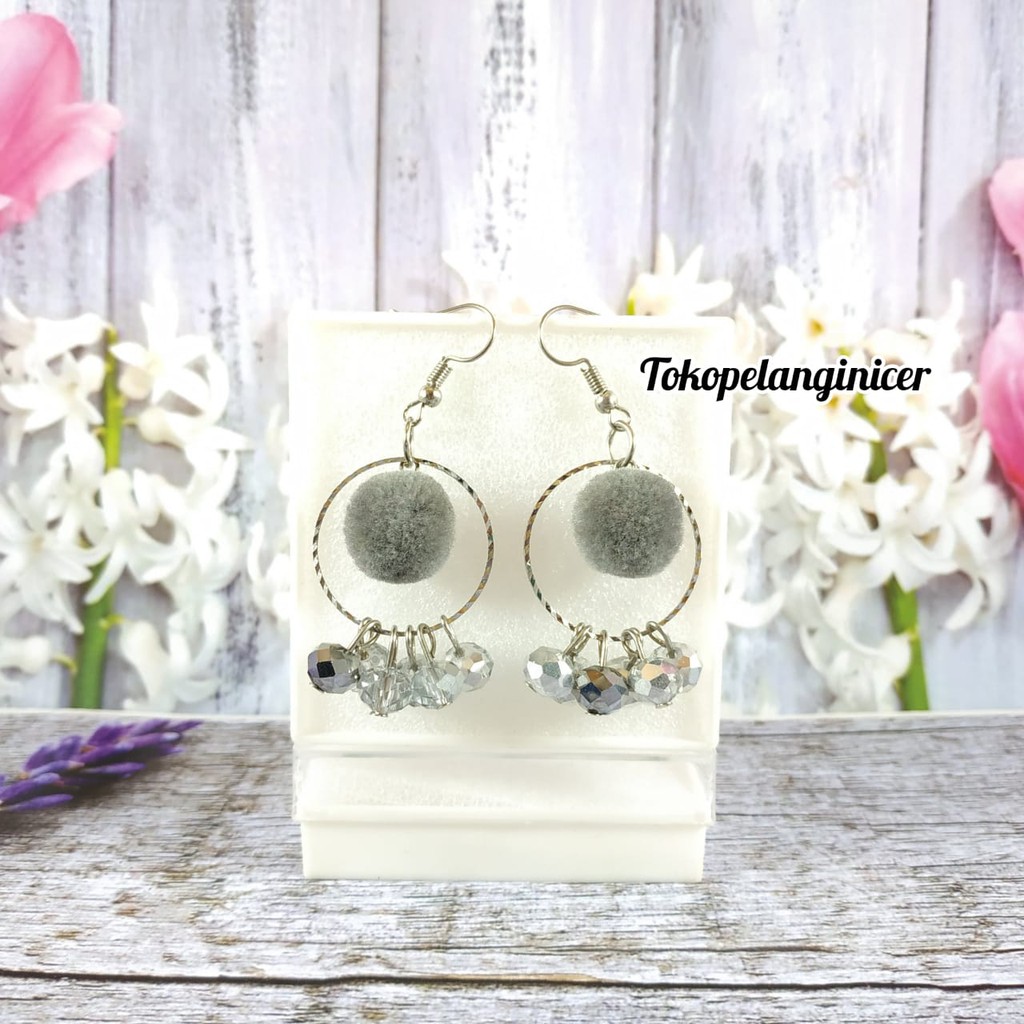 Anting kekinian Murah Handmade By Tokopelanginicer -Anting Fashion Aksesoris Lucu/Giwang/Kerabu