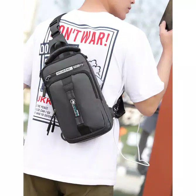 [BELI 1 GRATIS 1] Tas Selempang Pria Element 3in 1 Multifungsi GRATIS 1 Waistbag Professional Tahan Air Bagus Murah Bisa COD