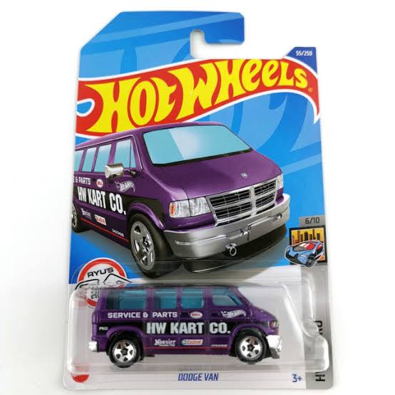 NEW 2022! | DODGE VAN Ungu HW Kart Co. Service &amp; Parts Diecast Hot Wheels HW Hotwheels Real Car D22 Mobil Mainan Anak