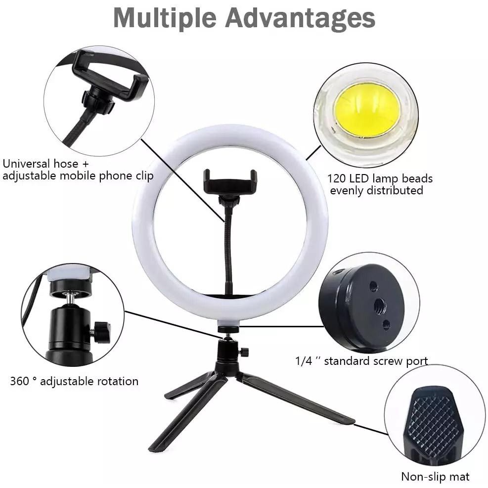 (TWS) RING LIGHT LED BESAR 26CM , 30CM , 33CM /LAMPU MAKE UP VLOG RING FILL LIGHT / Tripod 2,1M 1.6M 1,1M 55CM