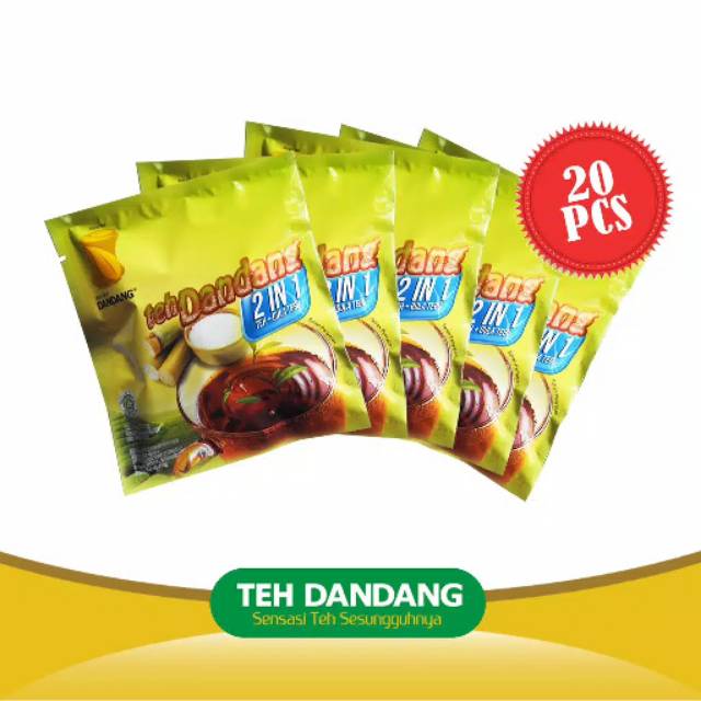 

Teh Dandang 2 in 1 Teh Gula Tebu isi 20 sachet