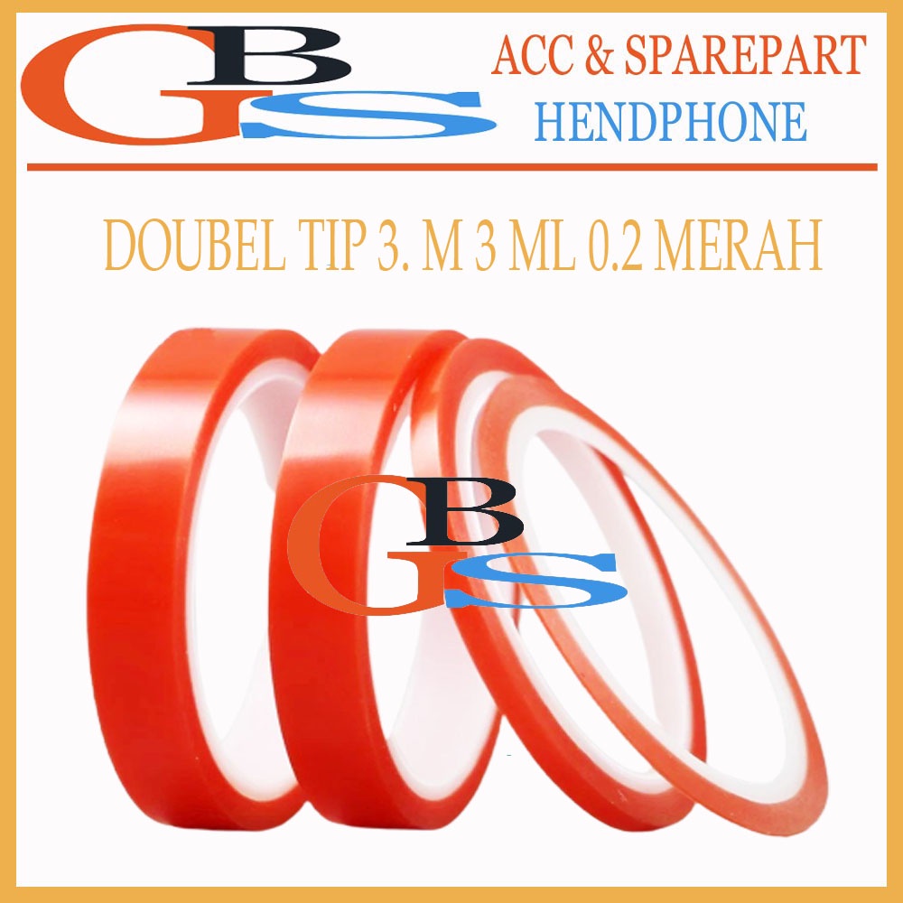 DOUBEL TIP 3. M 3 ML 0.2 MERAH BENING DOBEL TIPE LEM TOUCHSCREEN LCD