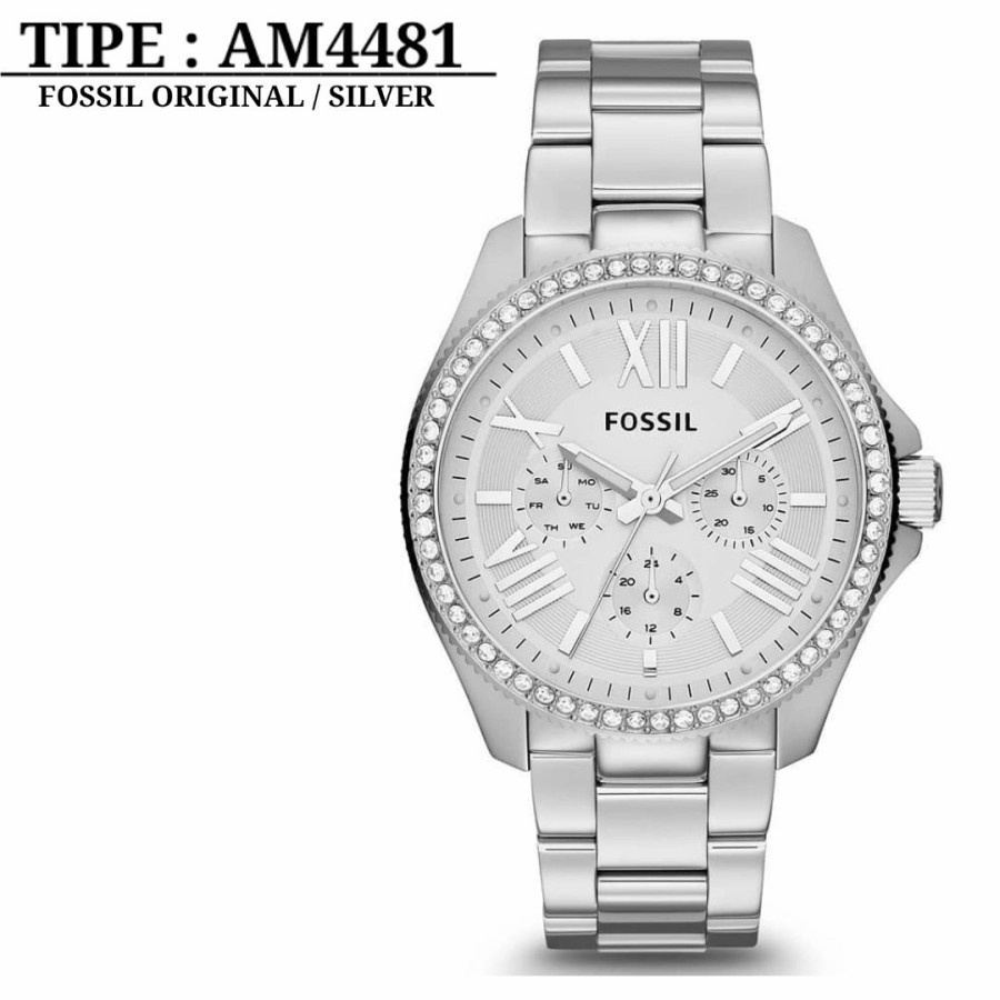 Best Seller Jam Tangan Wanita Fossil Am 4481 - Am4481 Quartz Diamond Ring Jam Tangan Wanita Grosir T