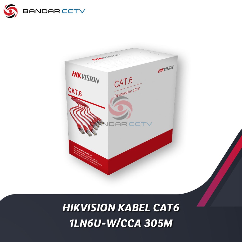 HIKVISION UTP KABEL LAN CAT6 1LN6U-W/CCA 305m