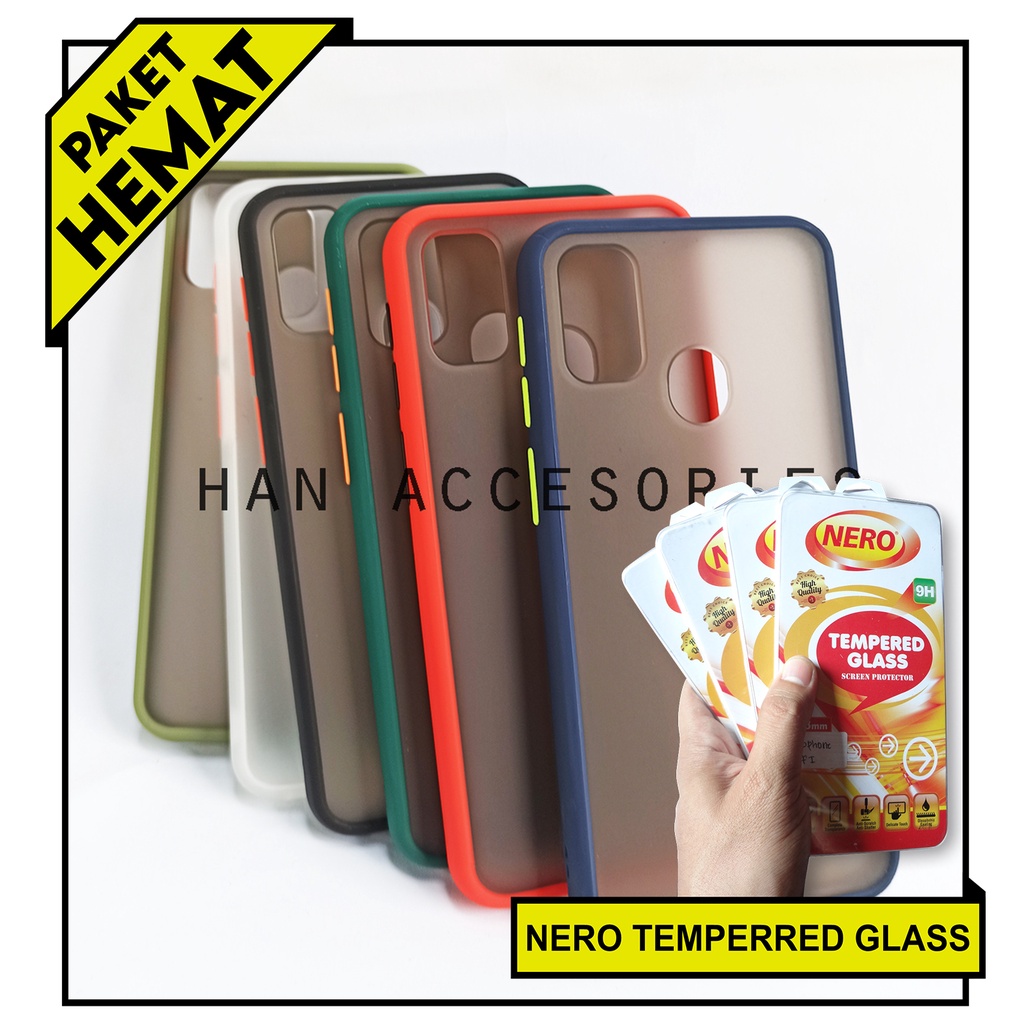 (PAKET HEMAT) Case Fuze Dove + Temperred Glass Samsung Galaxy J6+/J2 PRIME/J5 2015/J7 PRIME/J7 2015/J7 CORE/M31/M21 Hardcase / Matte Colour / Case Candy