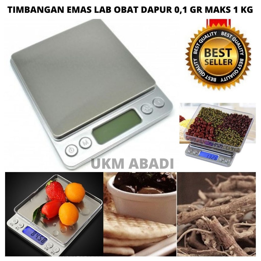 Timbangan Emas Lab Obat Dapur Kapasitas 1 Kg 0.1 Gr 111153