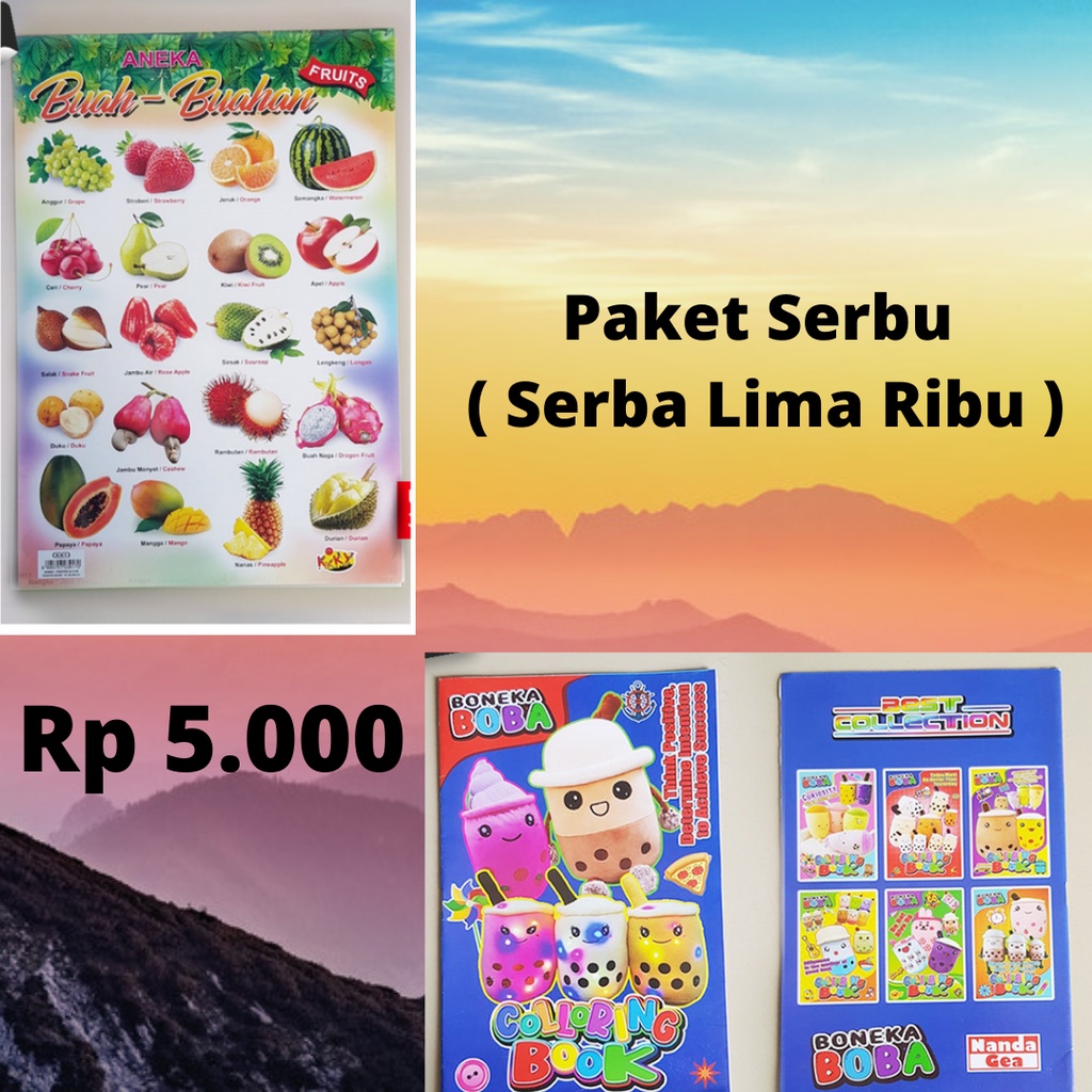 

Poster Aneka Buah-buah an & Coloring Book 2 in 1 Boba
