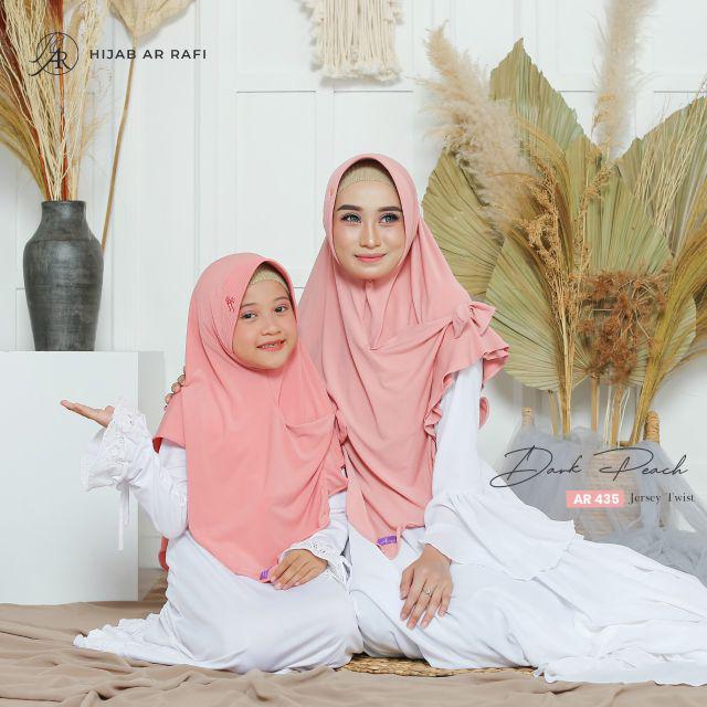 TERLARIS COD ✅ Hijab Ar Rafi AR 435 hijab instan bergo arrafi || INAYAHHIJAB-Darkpeach
