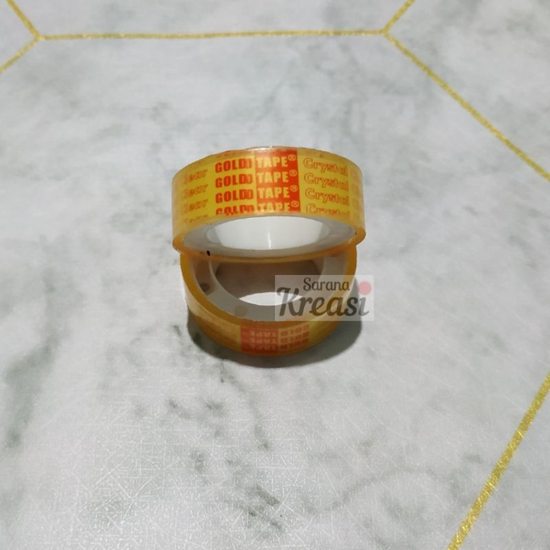 

Isolasi / Solatip Gold Tape BENING Kecil (Satuan)