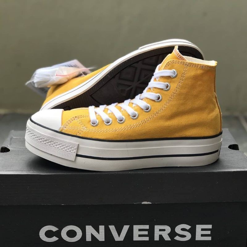 CONVERSE HIGH PLATFORM SUNFLOWER~