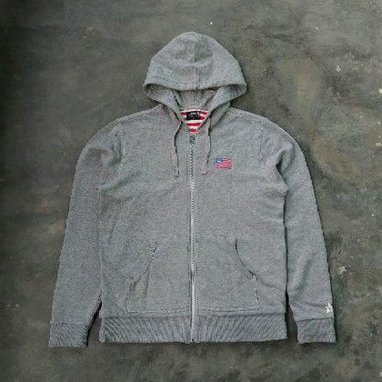 ziphoodie/hoodie stussy troops bekas second preloved