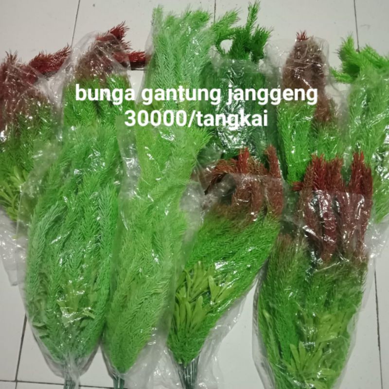 Bunga Gantung Janggeng Plastik / Bunga Stoking Hias