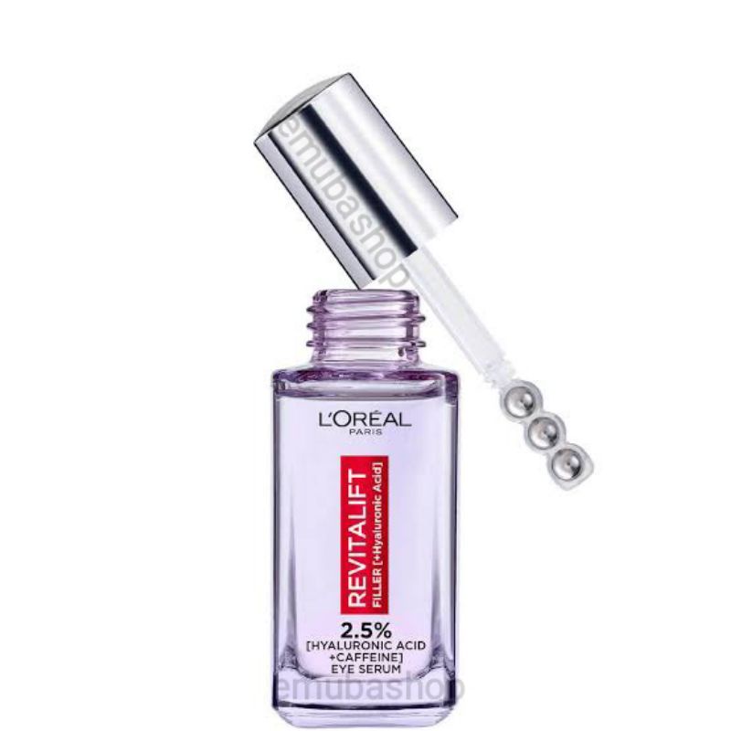 L'OREAL LOreal Paris Triple Roller 2.5% Hyaluronic Acid + Caffeine Eye Serum 20ml