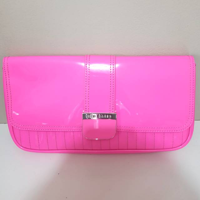 NEW Ted Baker Quilted Enamel Clutch Bag 100% Original