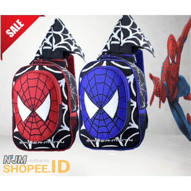 TAS SPIDERMAN TAS RANSEL ANAK LAKI LAKI-TAS ANAK SD/TK-TAS RANSEL SPIDERMAN CIPUT