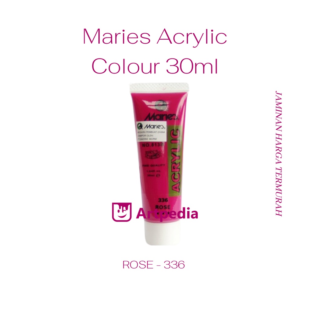 

Maries - Rose / Maries Acrylic Paint 30ML (Cat Akrilik) Warna Pink/Rose