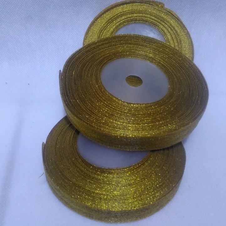 

Pita Glitter Gold Ukuran 1/2inch Per Roll