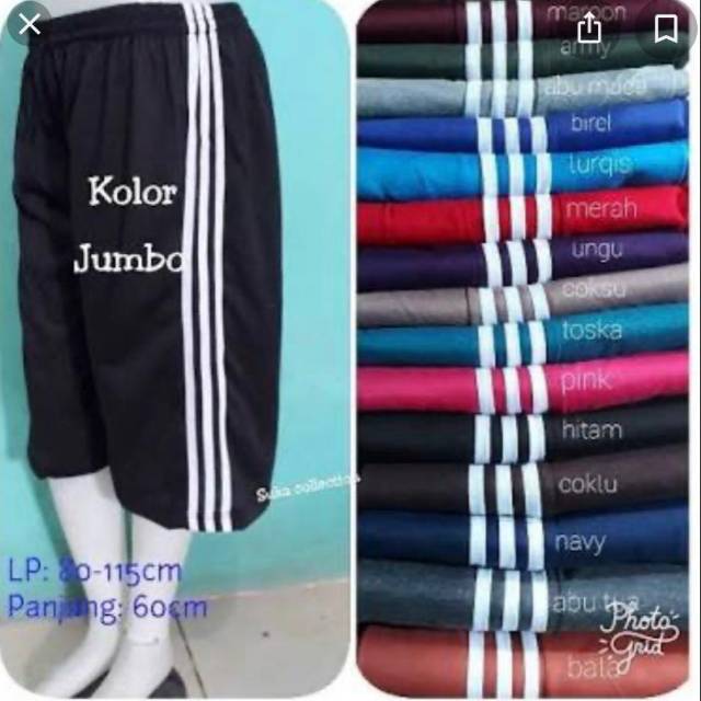 Kolor jumbo pendek /kolor pendek jumbo
