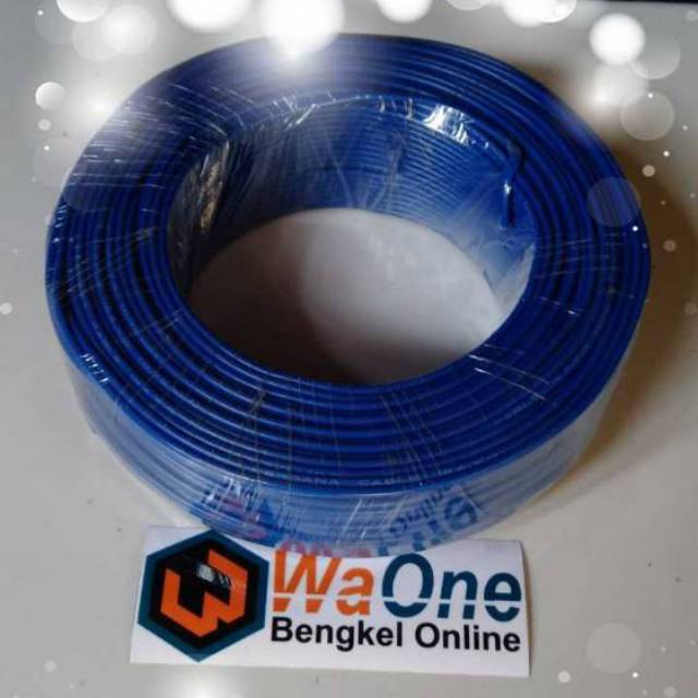 Biru 20 Meter Kabel Body 0.75 mm Kelistrikan Mobil Motor Serabut NYAF