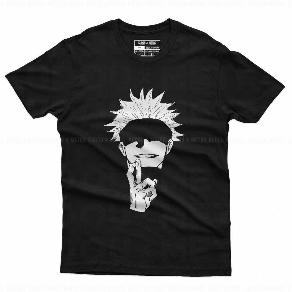 Tshirt Gojo Satoru Silluet Black Anime Manga Jujutsu Kaisen Unisex YOWAI MO