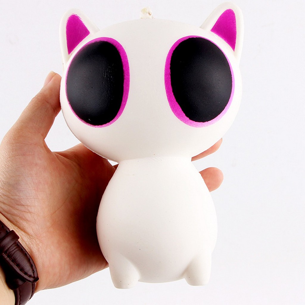 Squishy Kucing Mata Belo Big Eyes Alien Cat SanQi Elan Original