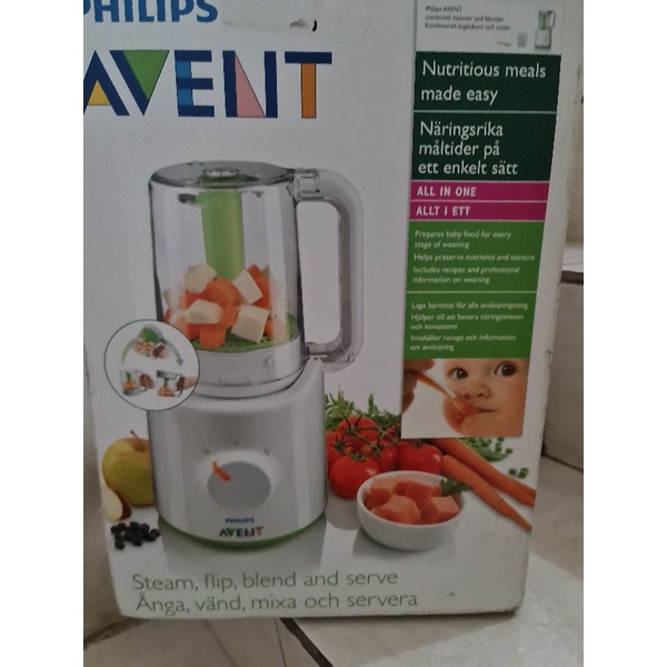 avent philips steamer blender baby food processor scf 870