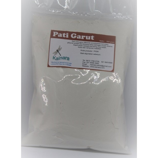 

Kainara Sehat. Pati garut, tepung sehat, tepung organik
