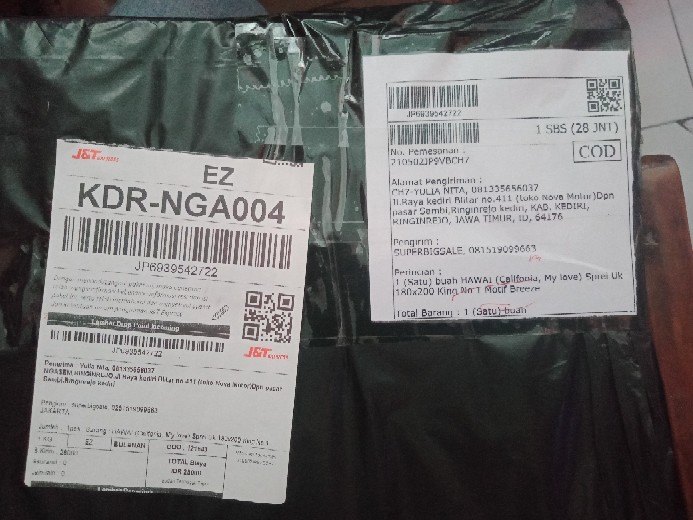 Hawai (califonia, My Love) Sprei Uk 180x200 King No 1 Motif Breeze