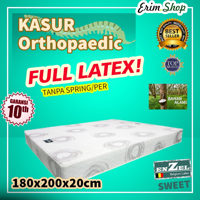 KASUR BUSA LATEX TANPA PER/STRING Orthopaedic 180x200x20cm EM16